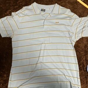 Le Tigre Light Blue Polo with Yellow Stripes
